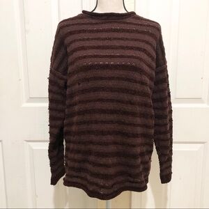 Jones New York Maroon Knit Sweater